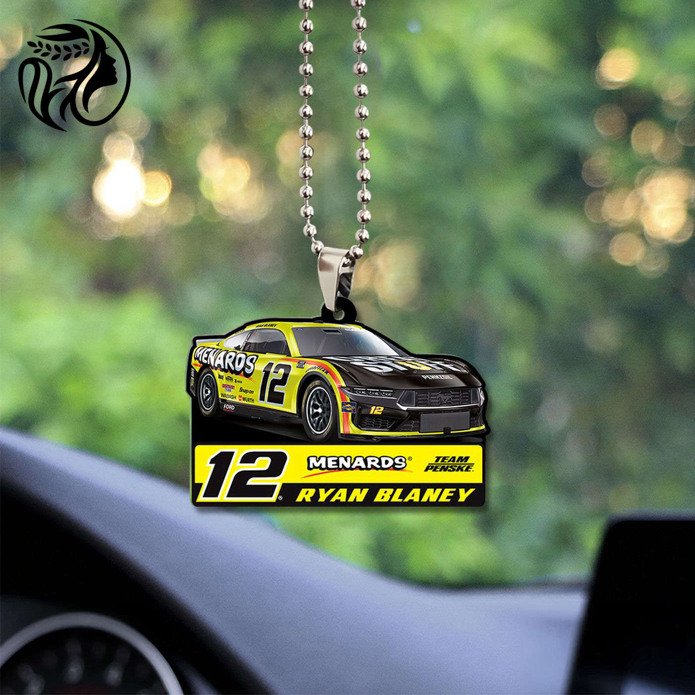 Ryan Blaney Custom Shape 2-sided Acrylic Car Ornament Gift
