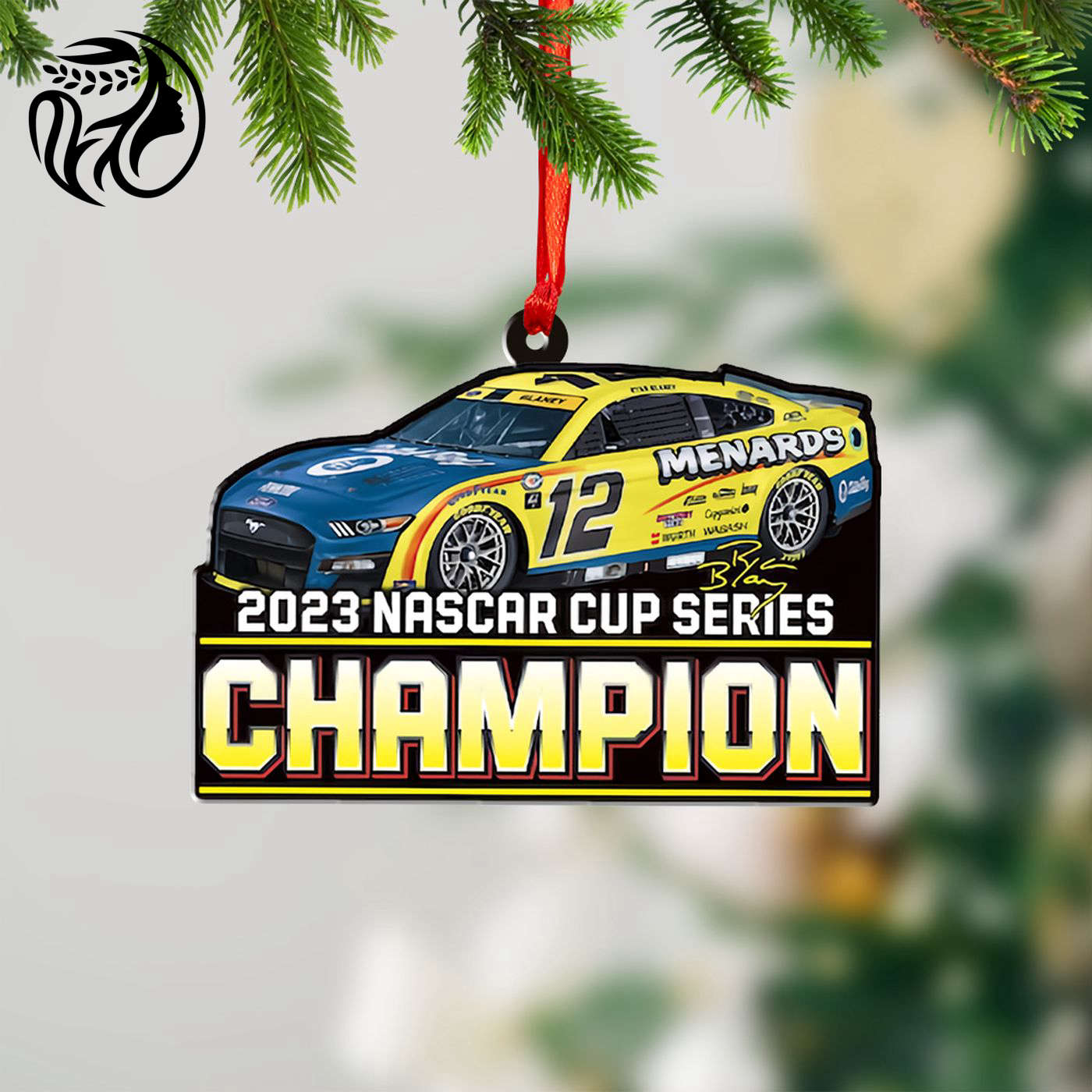 Ryan Blaney x Team Penske Custom Shape 1-sided Acrylic Ornament  – Gift for Christmas Day