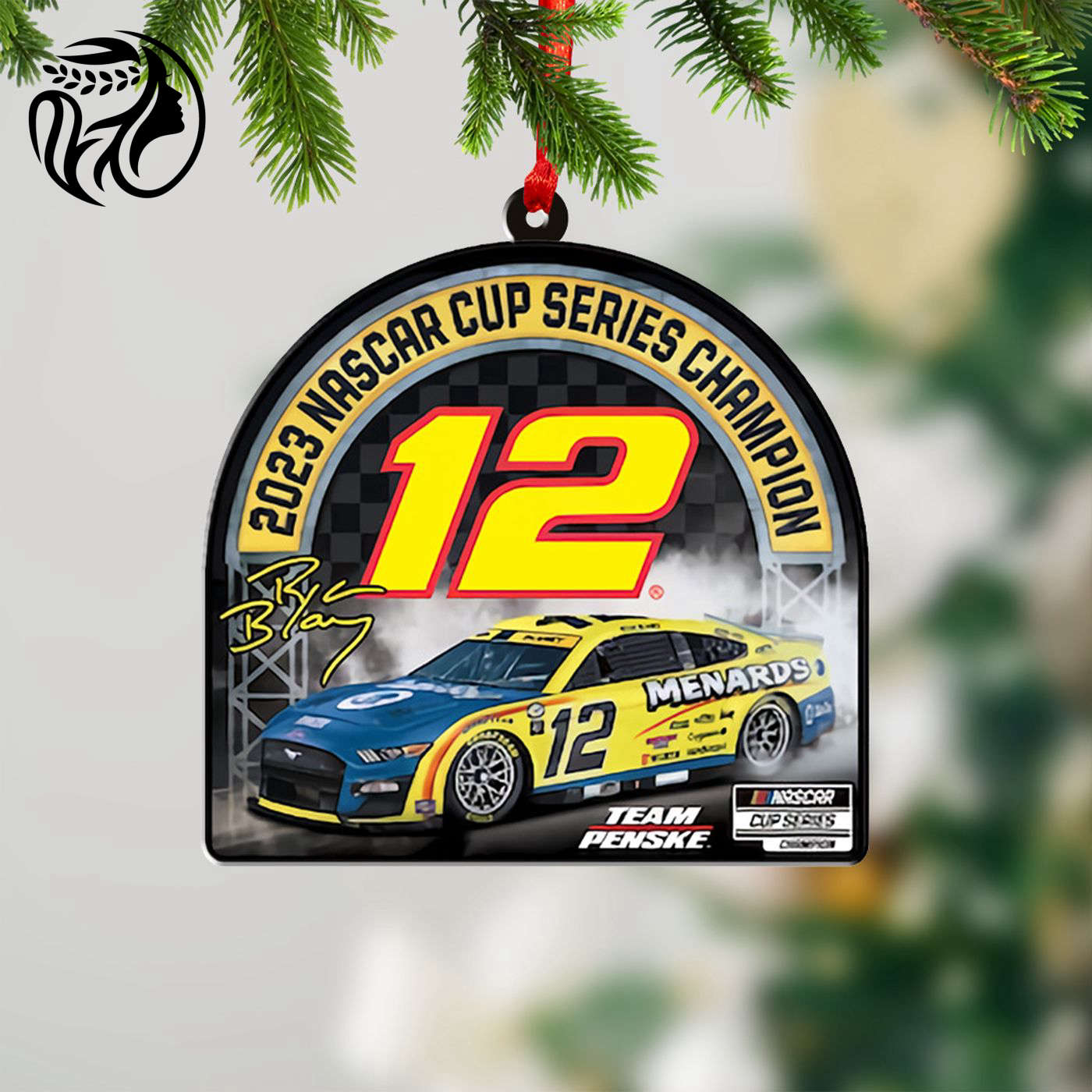 Ryan Blaney x Team Penske Custom Shape 1-sided Acrylic Ornament  – Gift for Christmas Day