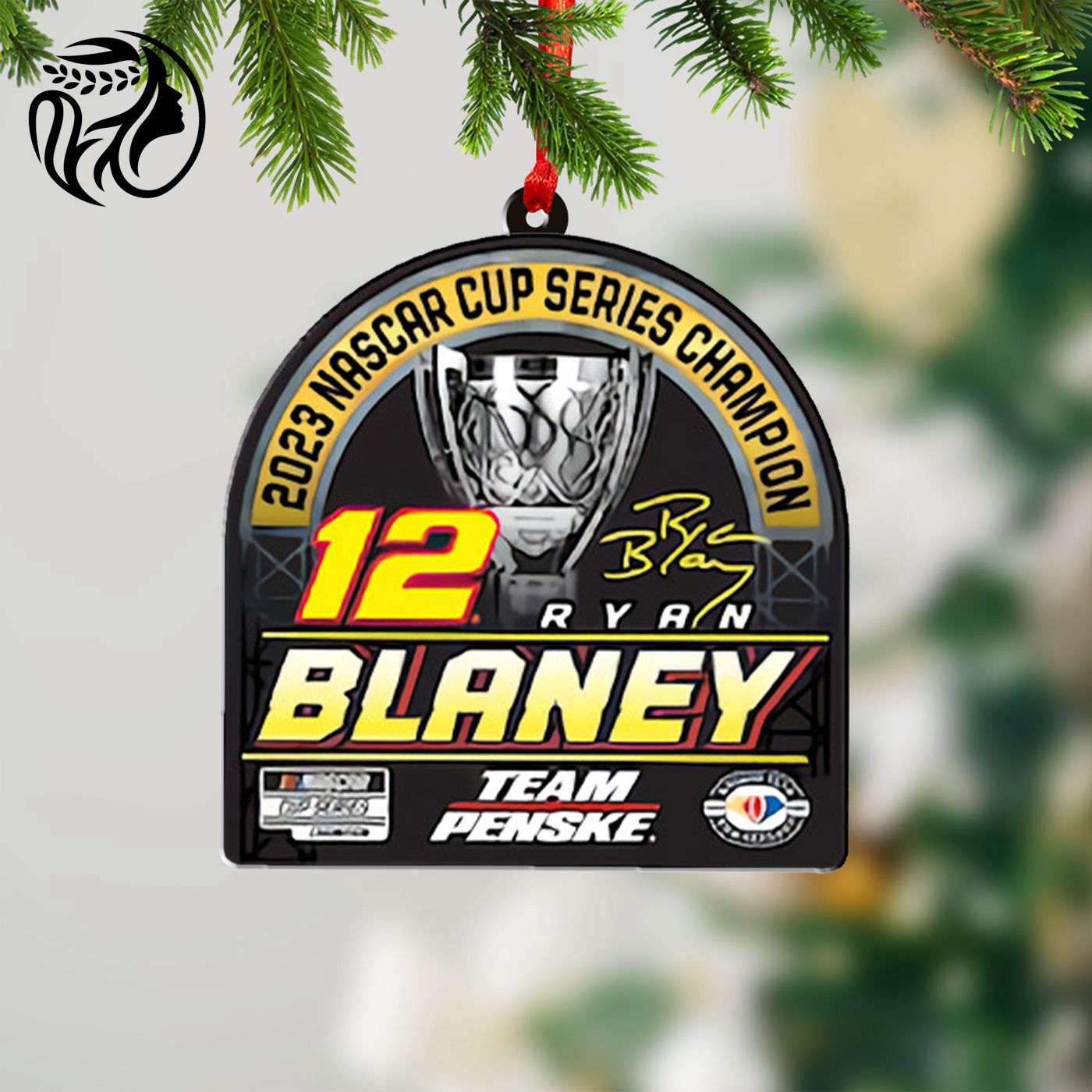 Ryan Blaney x Team Penske Custom Shape 1-sided Acrylic Ornament  – Gift for Christmas Day