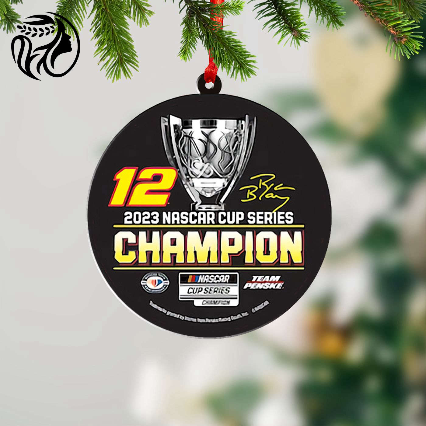 Ryan Blaney x Team Penske Custom Shape 1-sided Acrylic Ornament  – Gift for Christmas Day