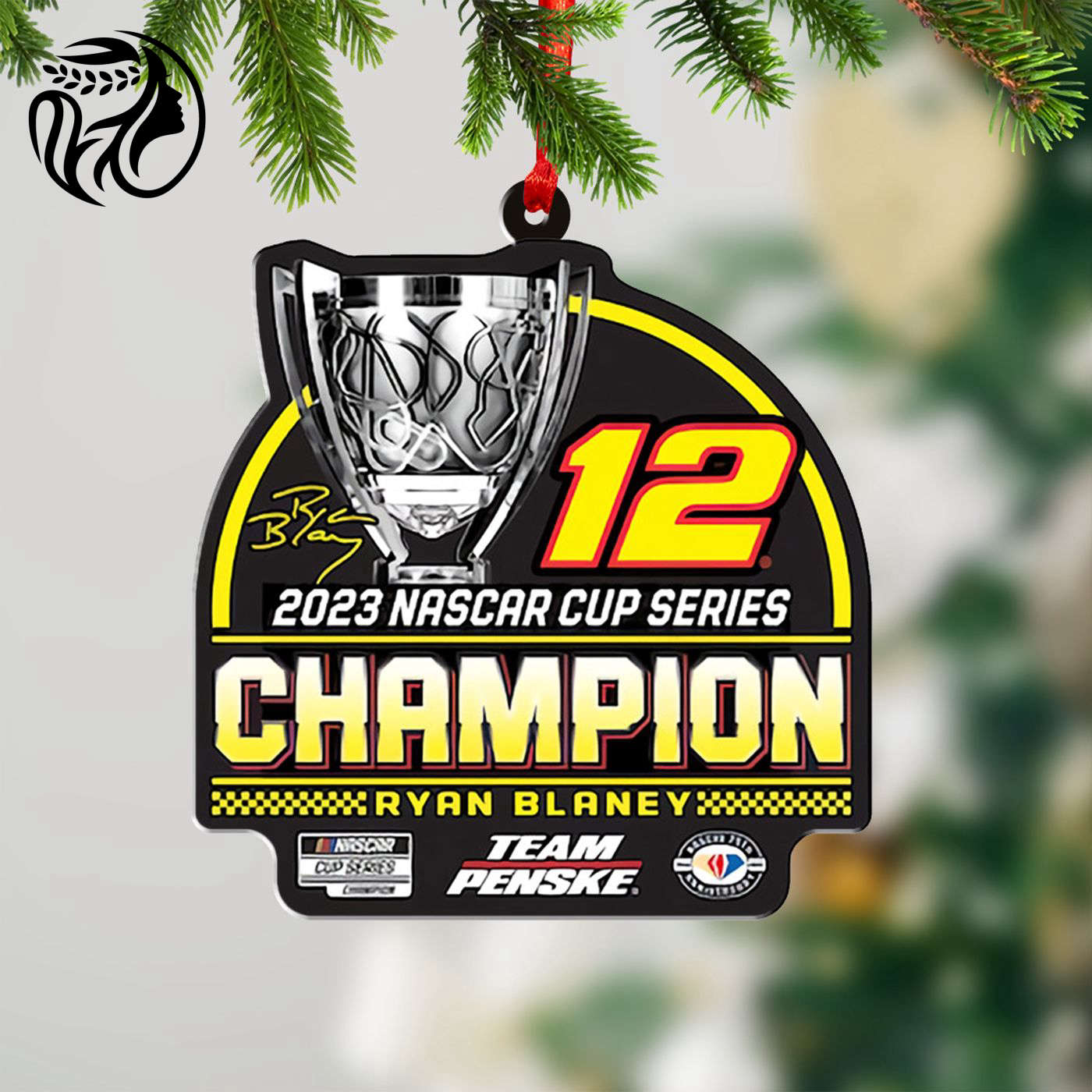 Ryan Blaney x Team Penske Custom Shape 1-sided Acrylic Ornament  – Gift for Christmas Day