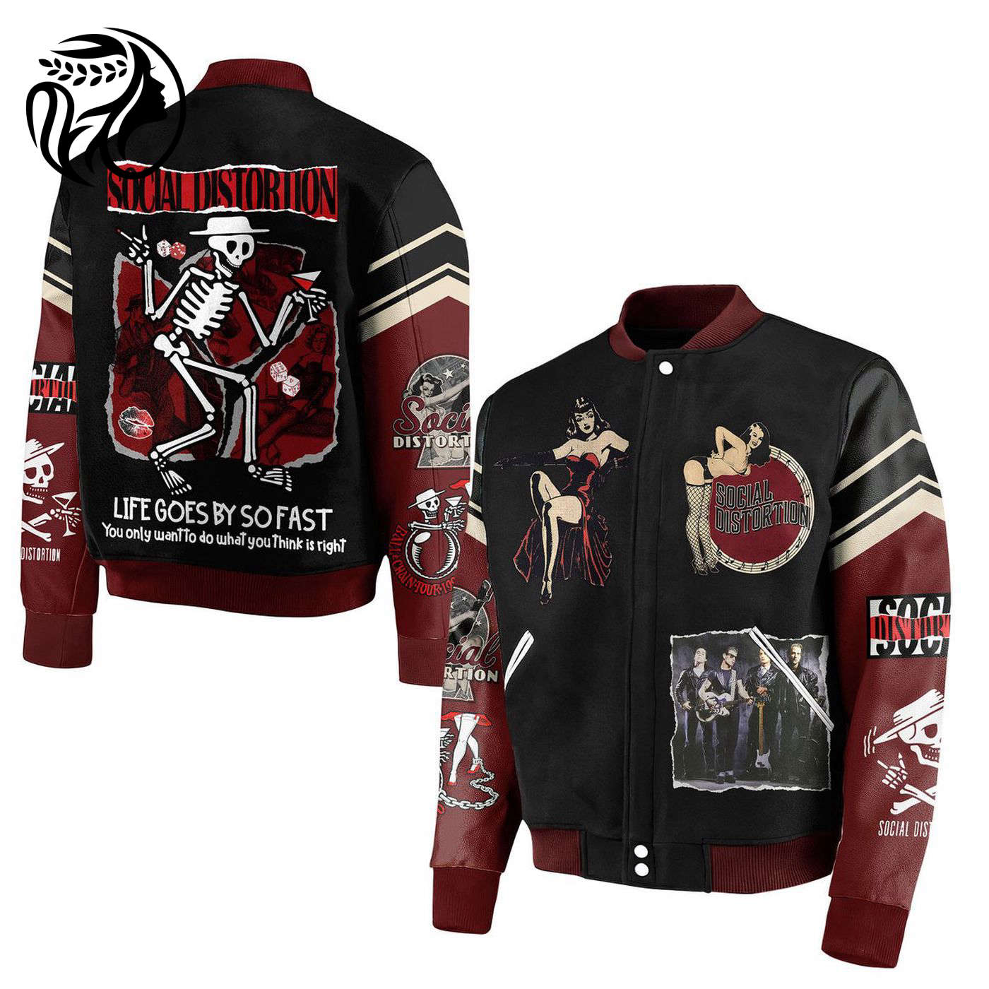 Social Distortion New Premium Baseball Jacket Gift For Fan