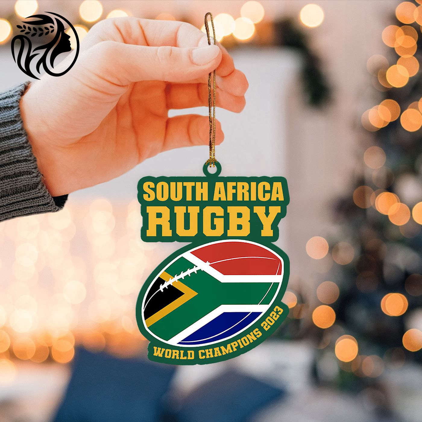 South Africa x Rugby World Cup Custom Shape 1-sided Acrylic Ornament  – Gift for Christmas Day