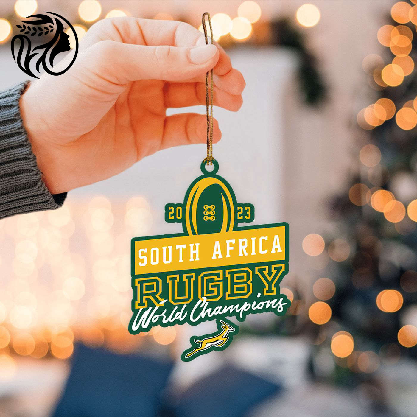 South Africa x Rugby World Cup Custom Shape 1-sided Acrylic Ornament  – Gift for Christmas Day