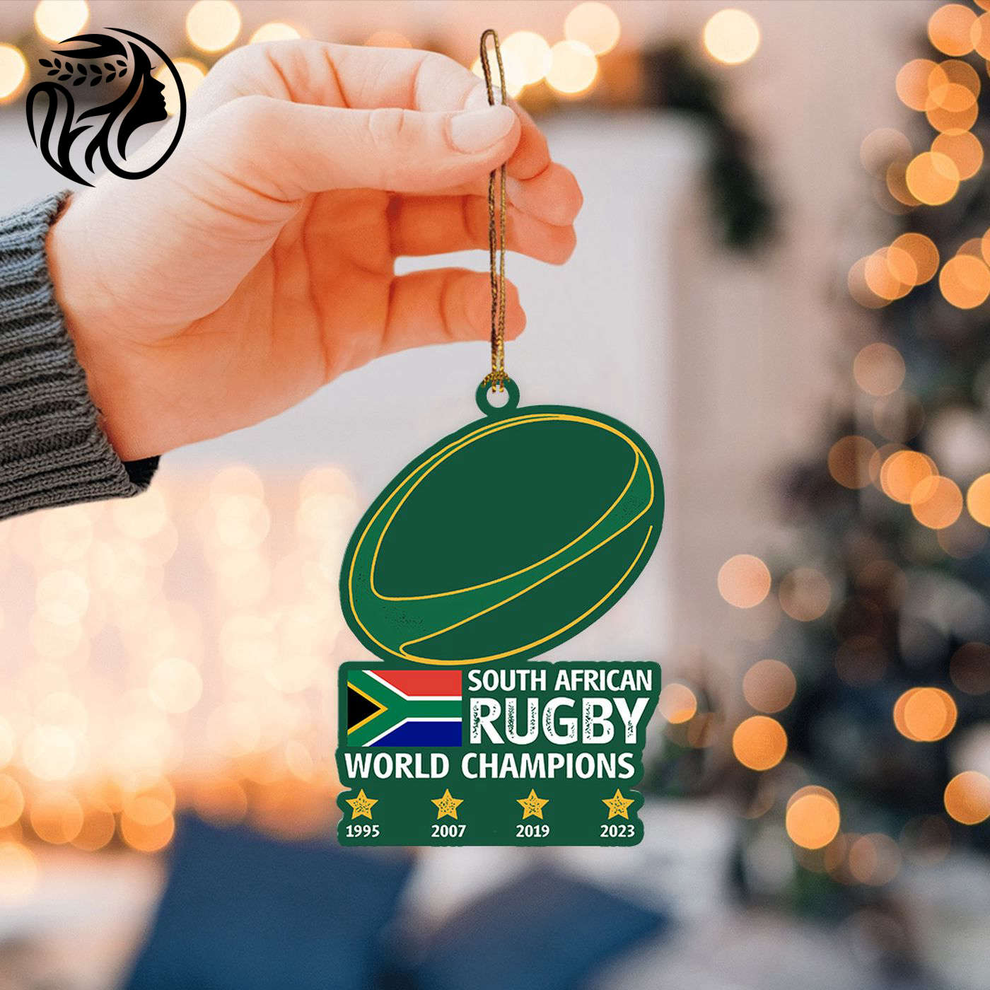 South Africa x Rugby World Cup Custom Shape 1-sided Acrylic Ornament  – Gift for Christmas Day