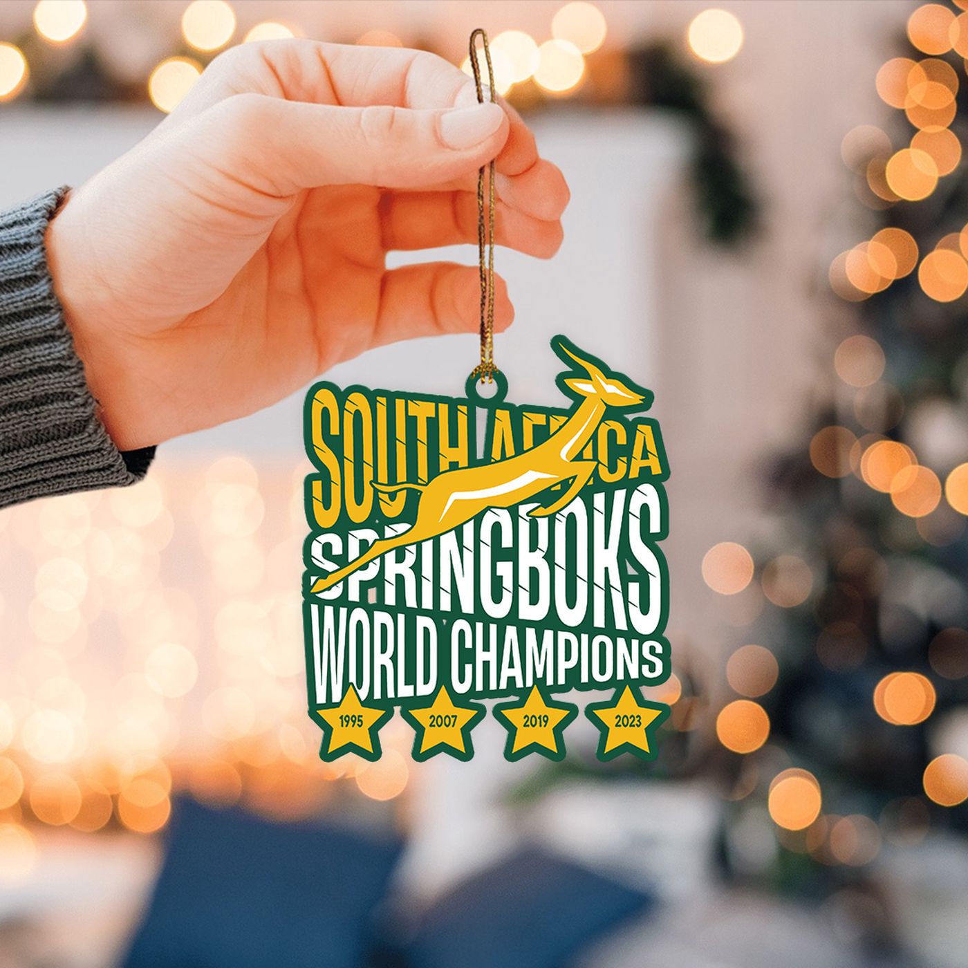 South Africa x Rugby World Cup Custom Shape 1-sided Acrylic Ornament  – Gift for Christmas Day