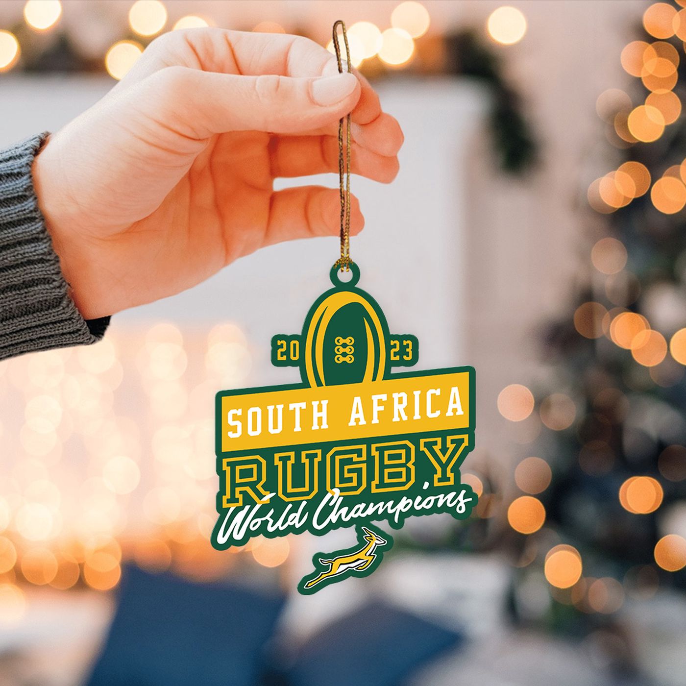 South Africa x Rugby World Cup Custom Shape 1-sided Acrylic Ornament  – Gift for Christmas Day
