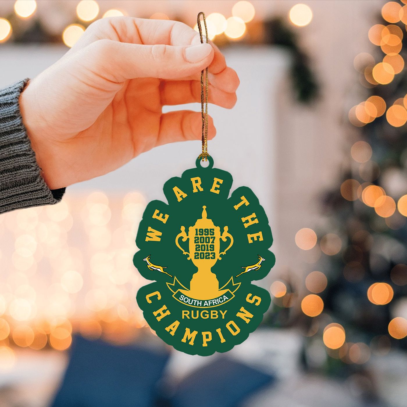 South Africa x Rugby World Cup Custom Shape 1-sided Acrylic Ornament  – Gift for Christmas Day
