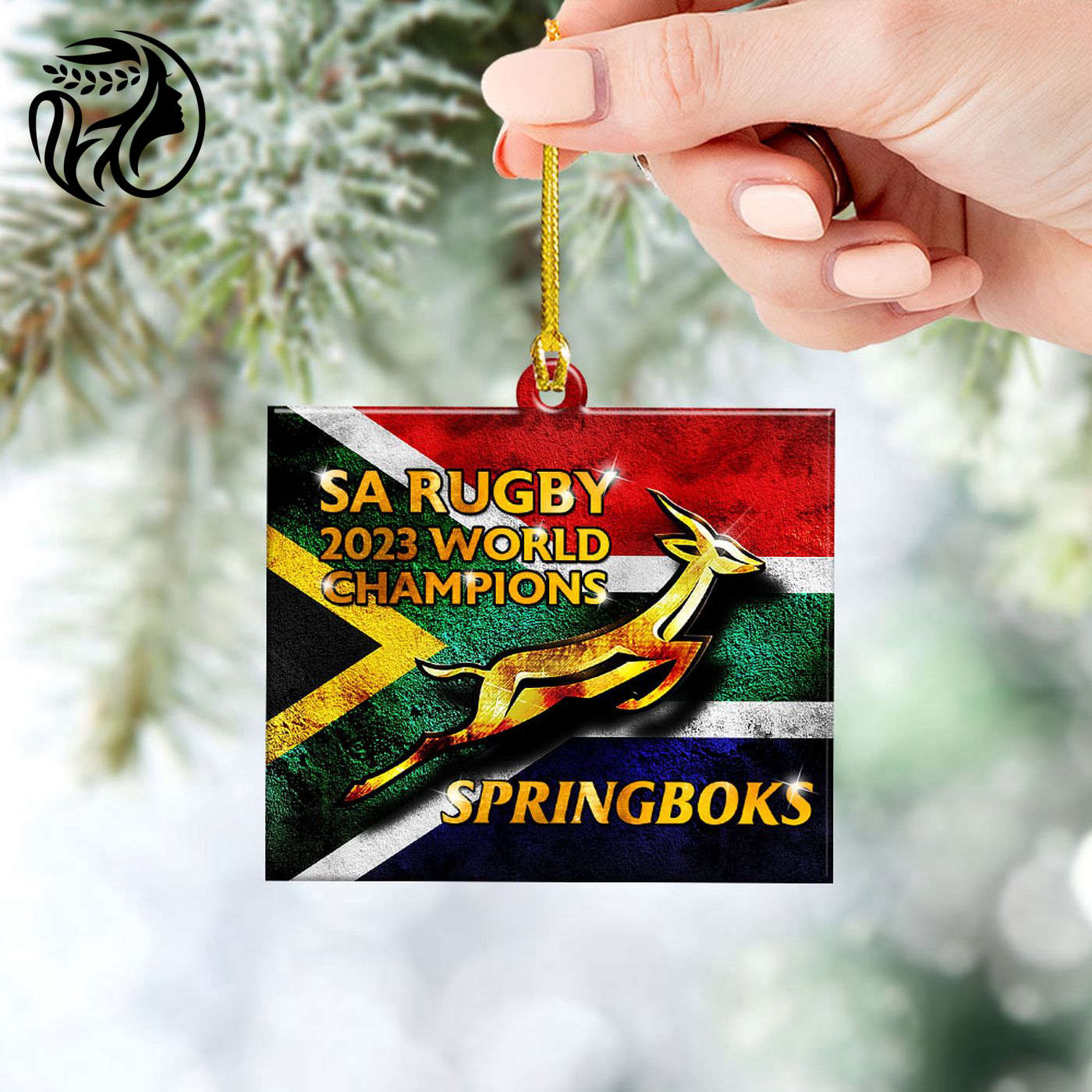 South Africa x Rugby World Cup Custom Shape 2-sided Acrylic Ornament Gift
