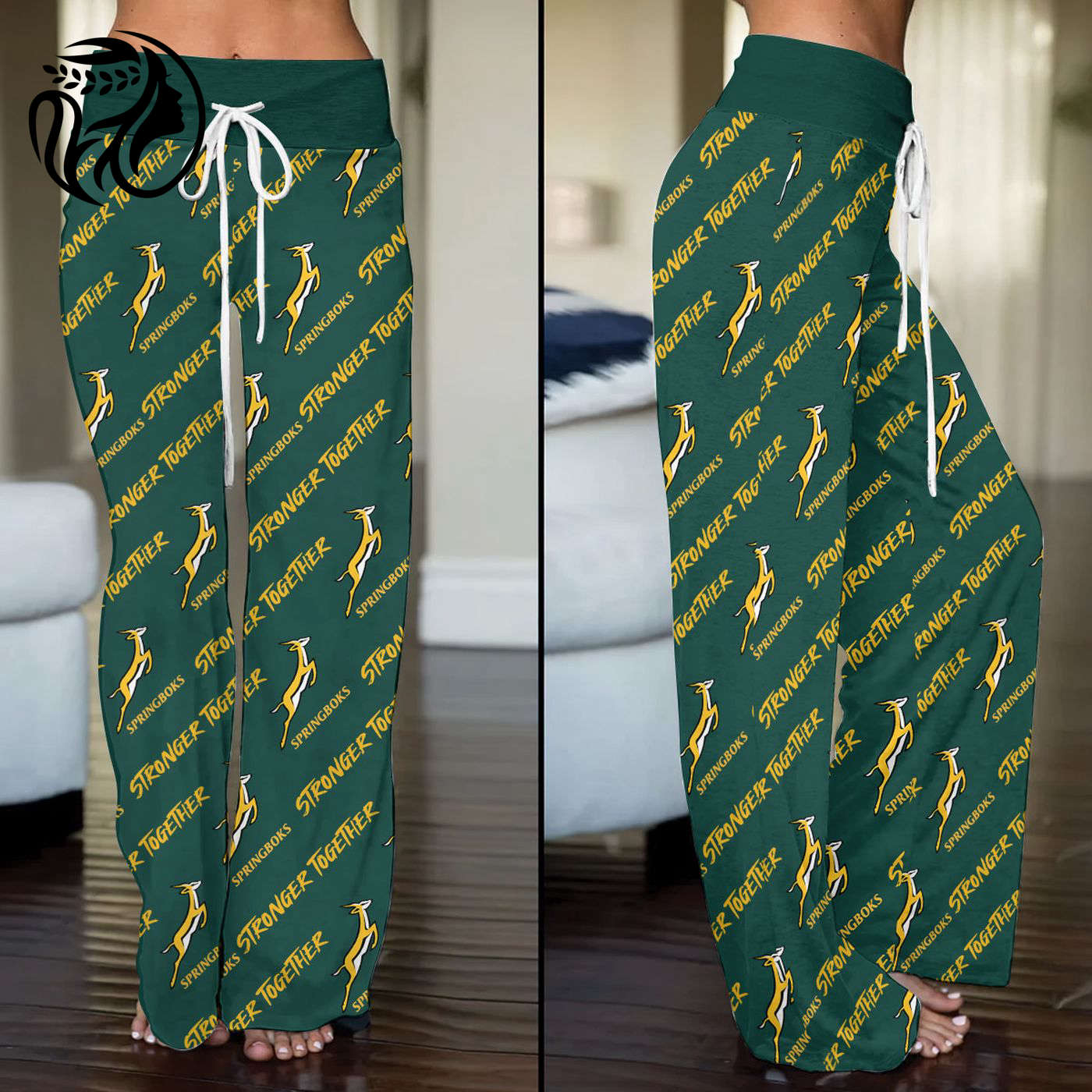 South Africa x Rugby World Cup High-Waisted Straight-Leg Trousers  - Gift for Women