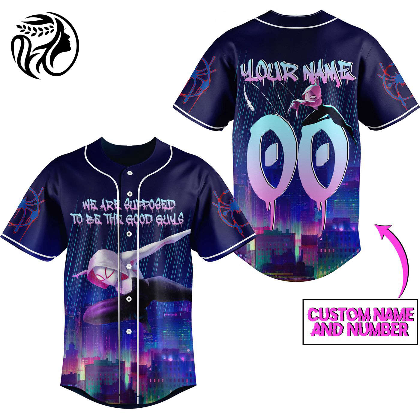 Spider Gwen Baseball Jersey For Men Women And Kids Gift