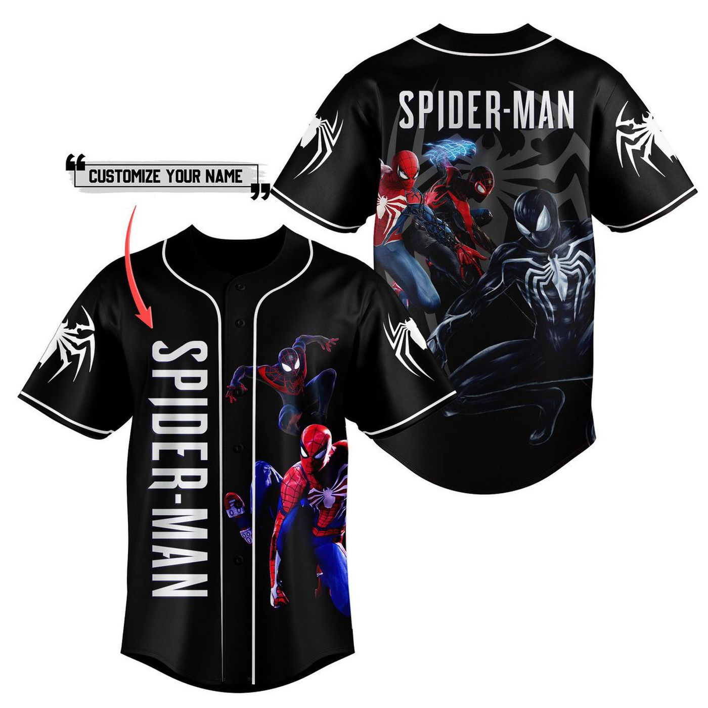 Spider Man Baseball Jersey For Men Women And Kids Gift