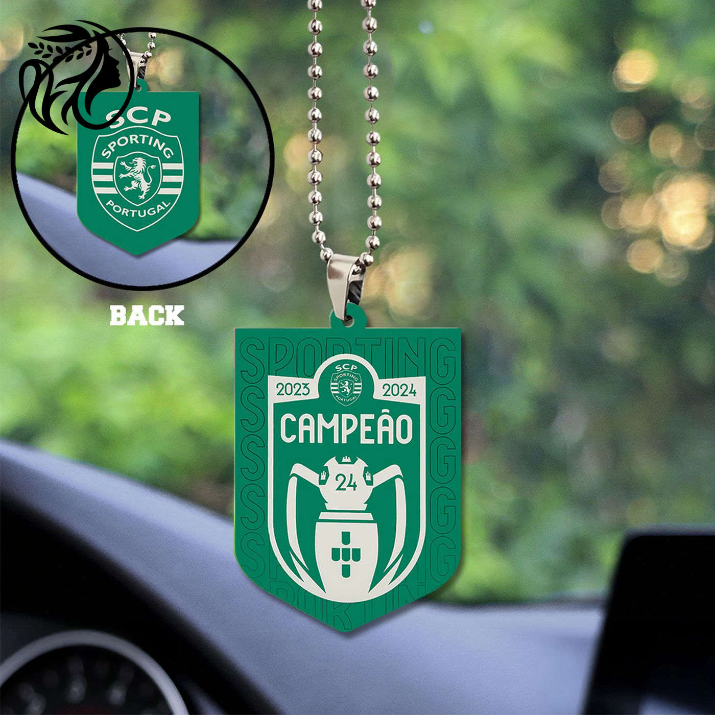 Sporting CP Custom Shape-sided Acrylic Car Ornament Gift