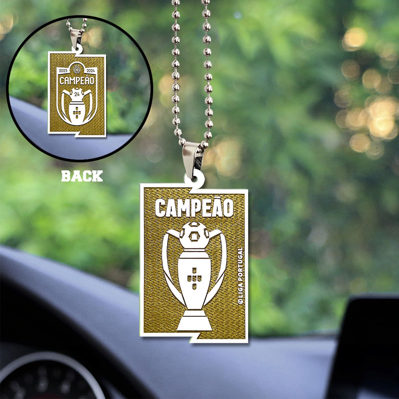Sporting CP Custom Shape-sided Acrylic Car Ornament Gift Sporting CP Custom Shape-sided Acrylic Car Ornament Gift