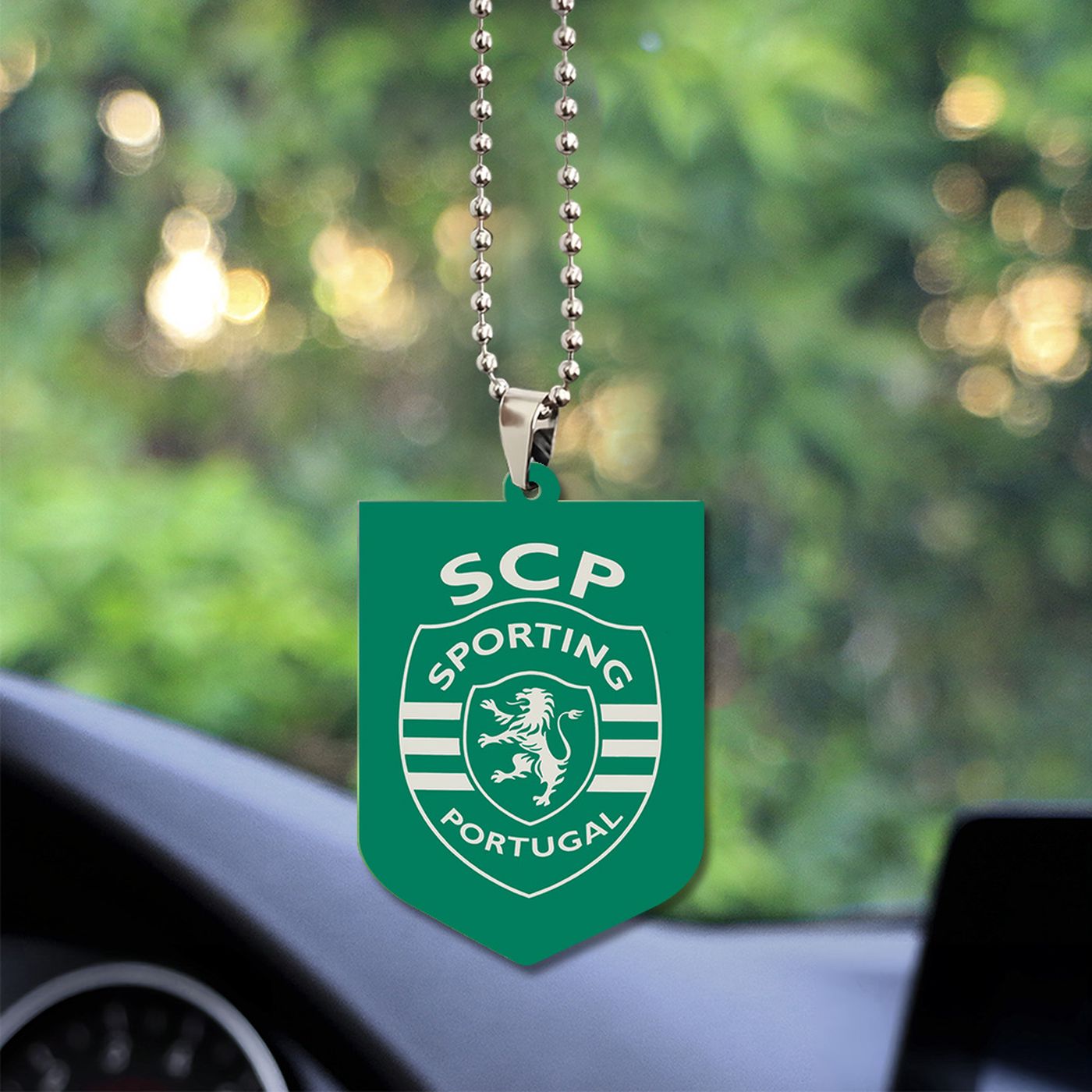 Sporting CP Custom Shape-sided Acrylic Car Ornament Gift Sporting CP Custom Shape-sided Acrylic Car Ornament Gift