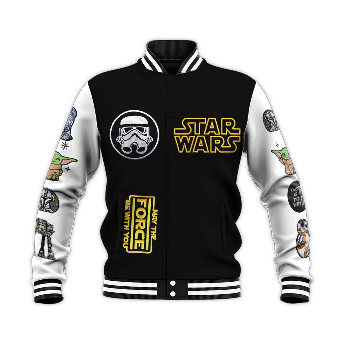 Star Wars New Premium Baseball Jacket Gift For Fan Star Wars New Premium Baseball Jacket Gift For Fan