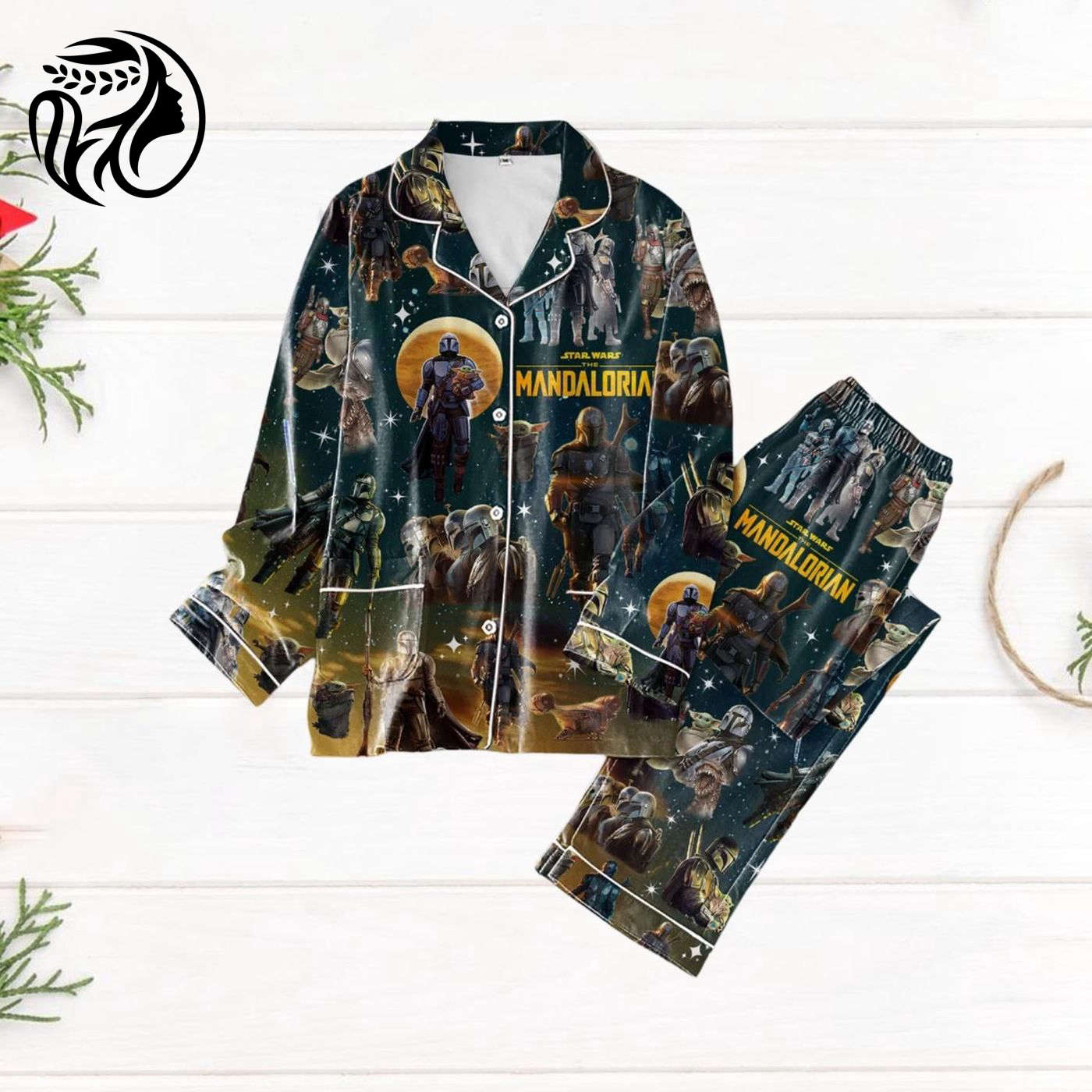 Star Wars Pajamas: Darth Vader Baby Yoda & Mandalorian Set Perfect for Parties! Holiday Movie Pants