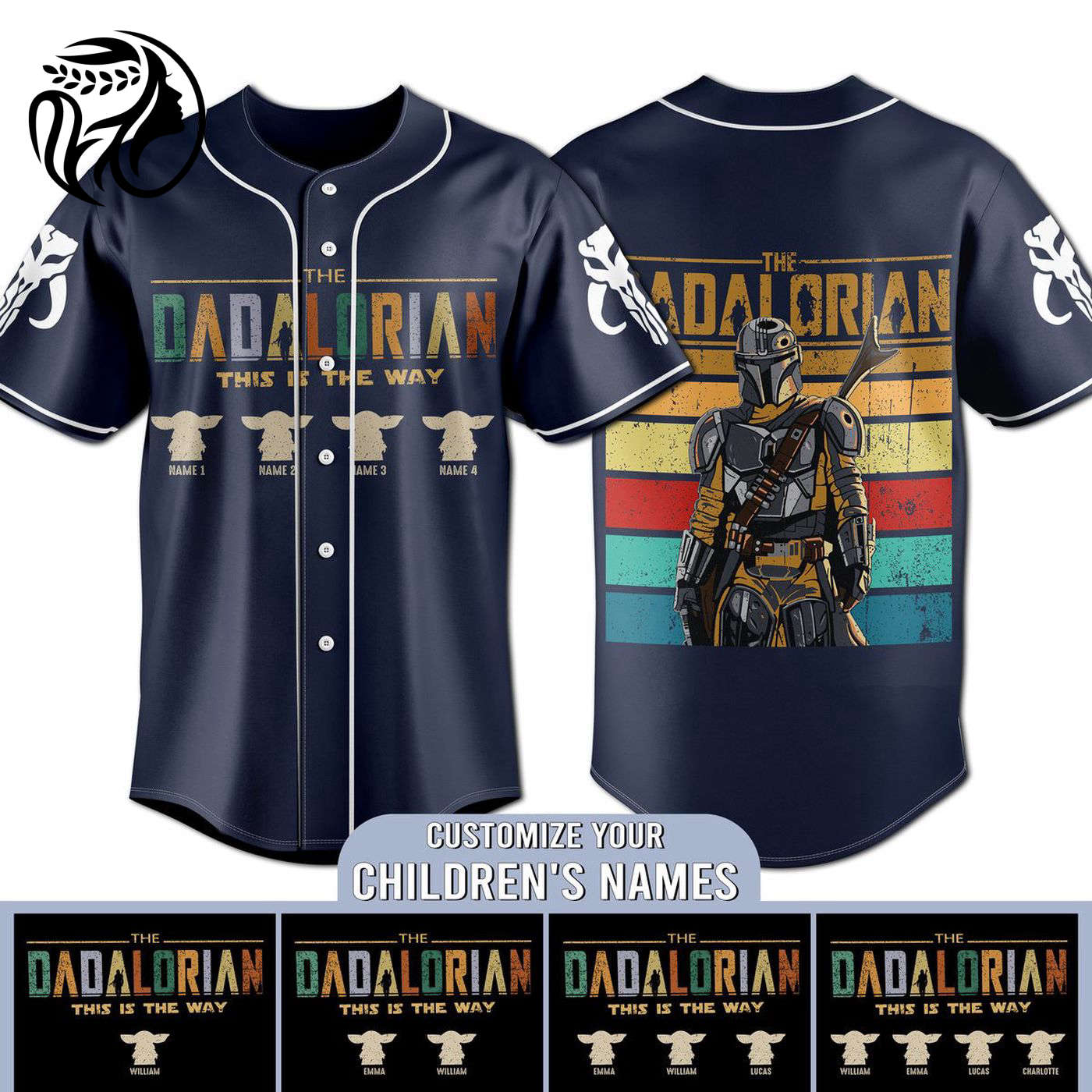 Star Wars The Dadalorian Baseball Jersey For Men Women And Kids Gift