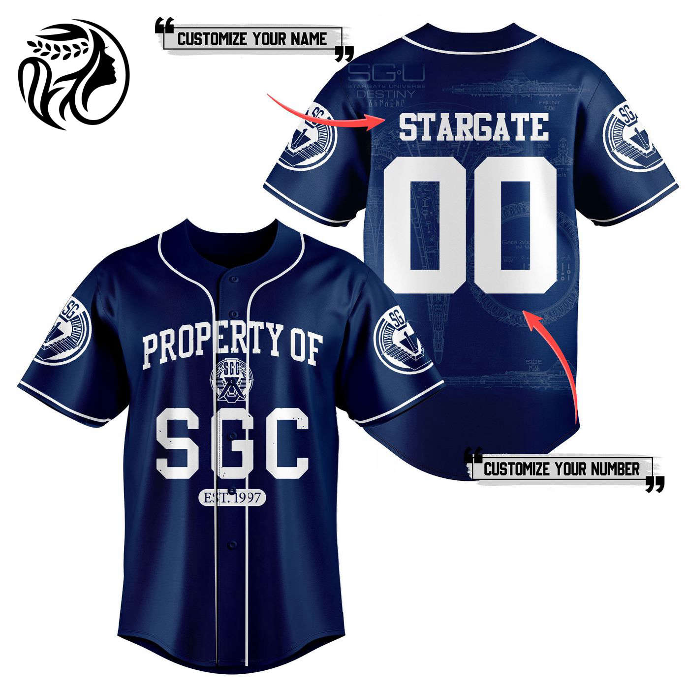 Stargate Command Baseball Jersey For Men Women And Kids Gift