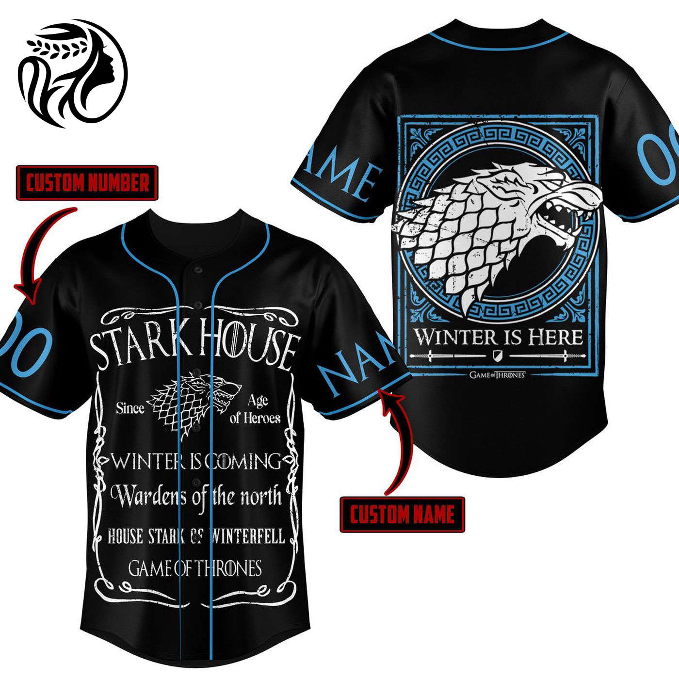 Stark House Baseball Jersey For Men Women And Kids Gift