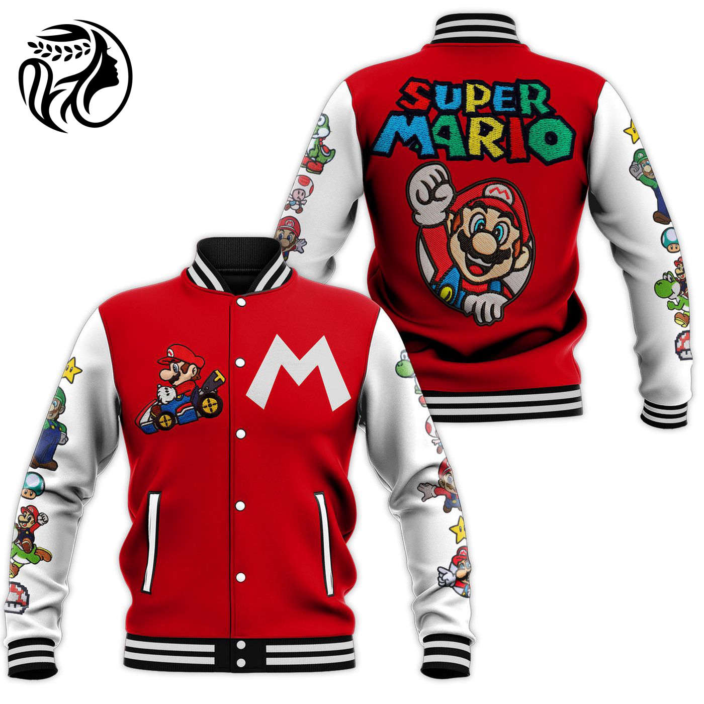 Super Mario New Premium Baseball Jacket Gift For Fan