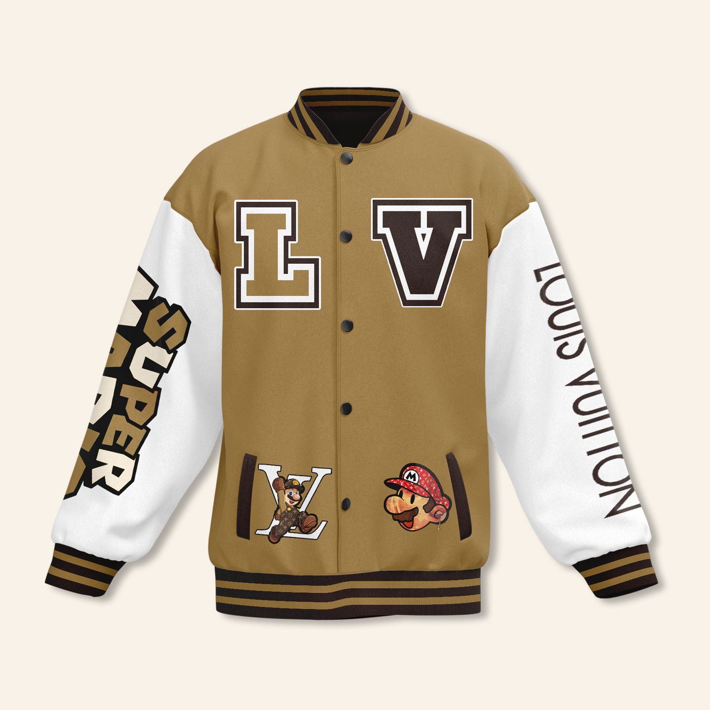 Super Mario New Premium Baseball Jacket Gift For Fan Super Mario New Premium Baseball Jacket Gift For Fan