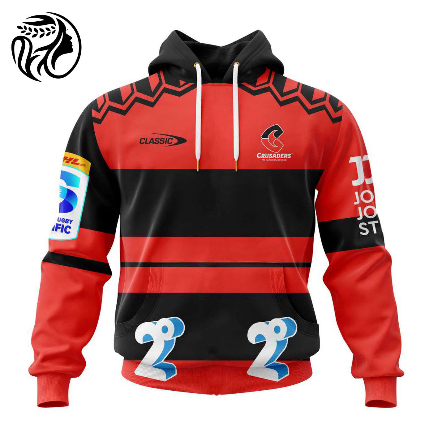 Super Rugby BNZ Crusaders Personalized 2024 Heritage Kits 3d Printed Hoodie 3d Printed Hoodie