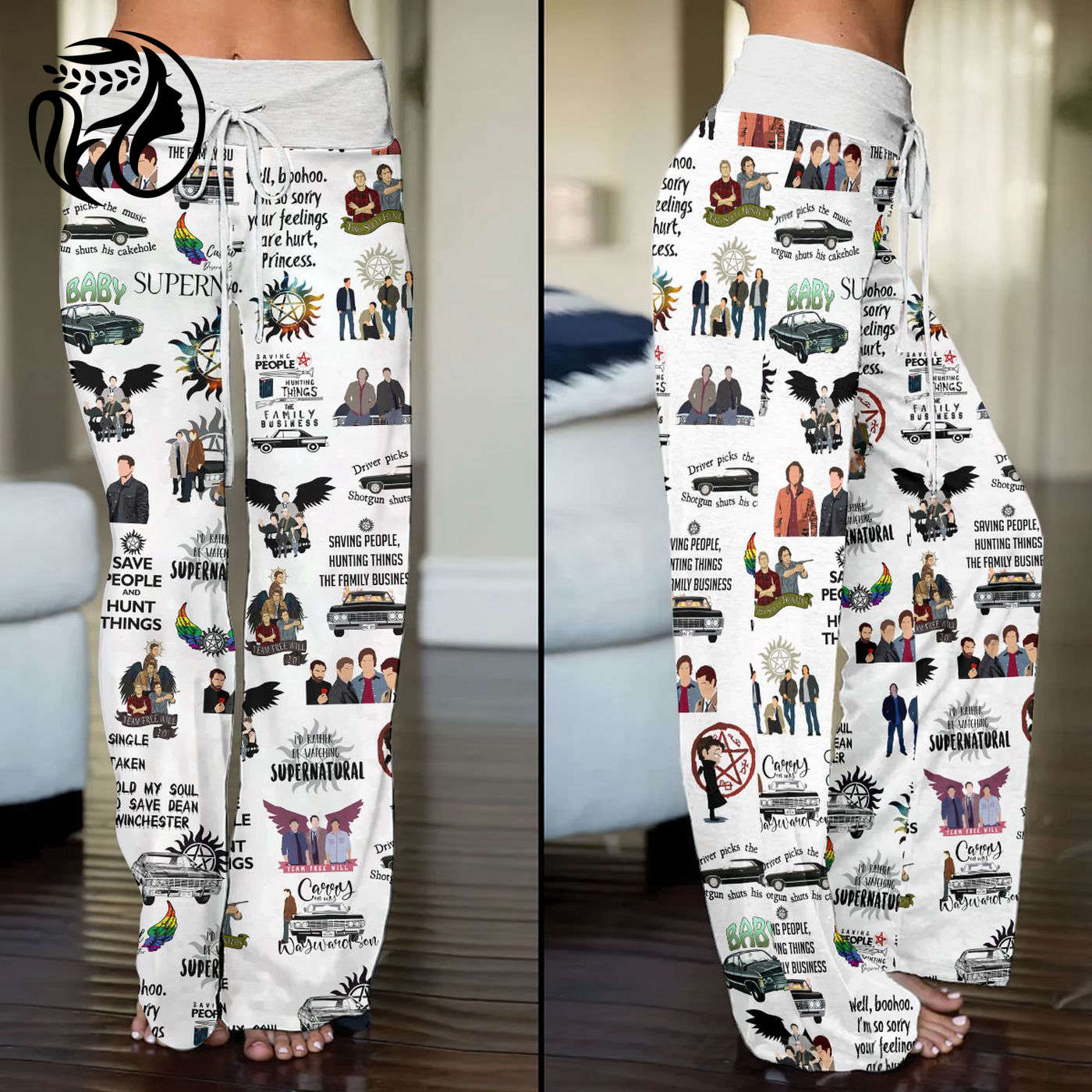 Supernatural High-Waisted Straight-Leg Trousers – Gift for Women