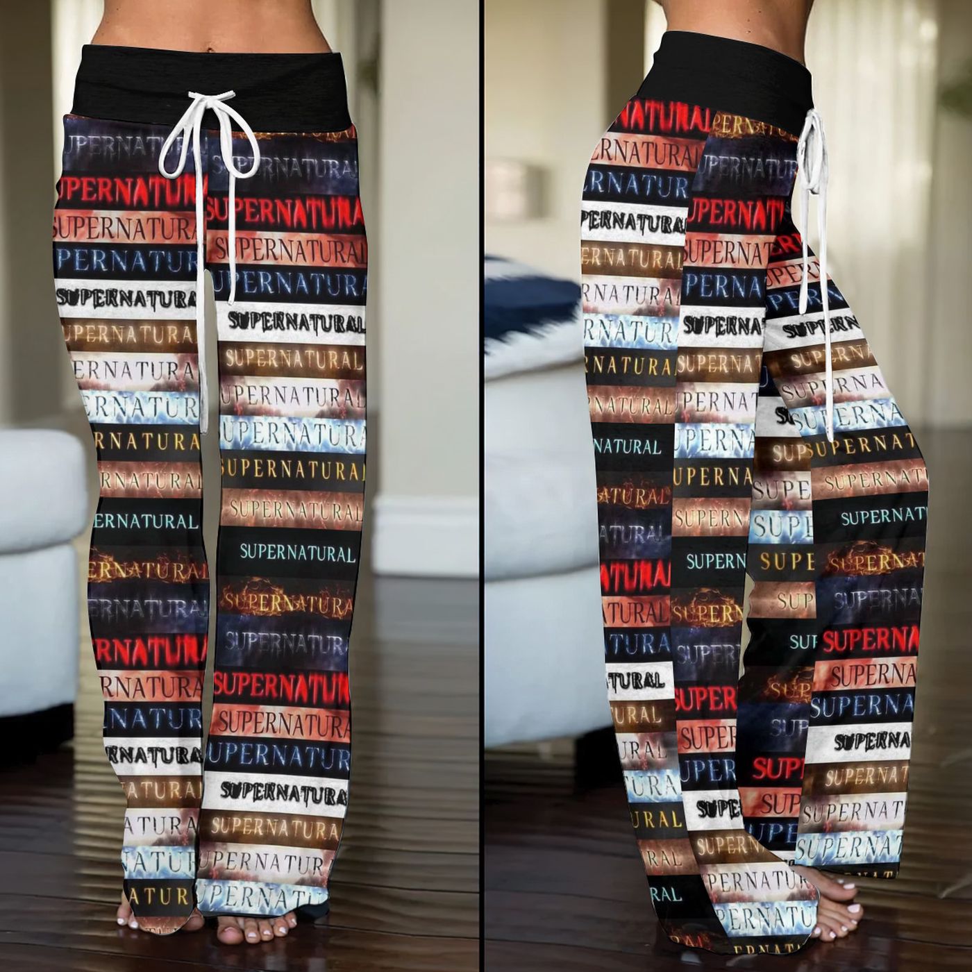 Supernatural High-Waisted Straight-Leg Trousers  – Gift for Women