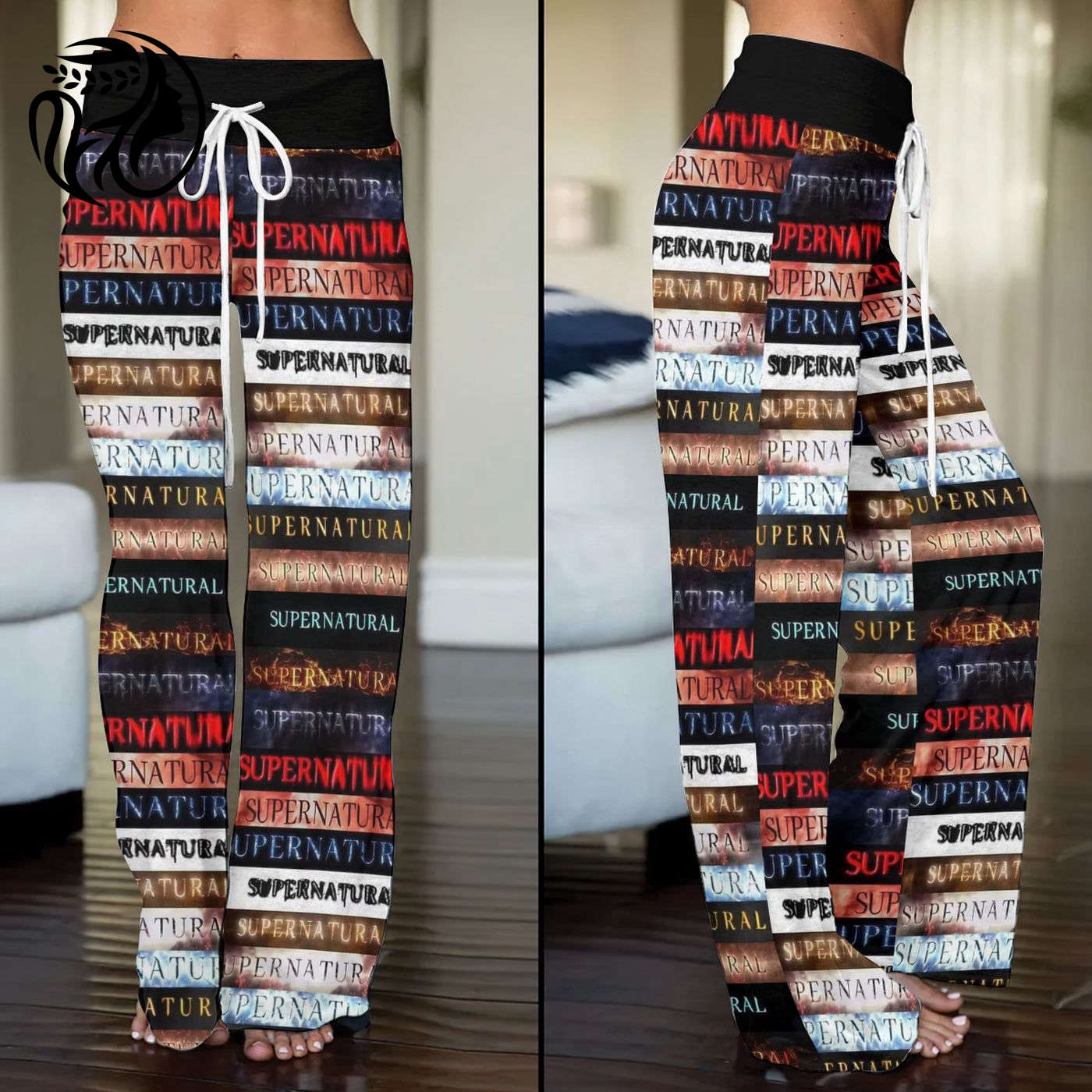 Supernatural High-Waisted Straight-Leg Trousers  – Gift for Women