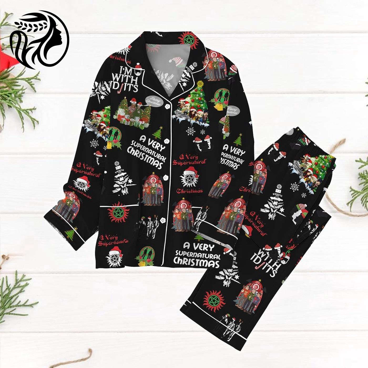 Supernatural Xmas Pajamas – Winchester Brothers Shirt & Sitcom Gift