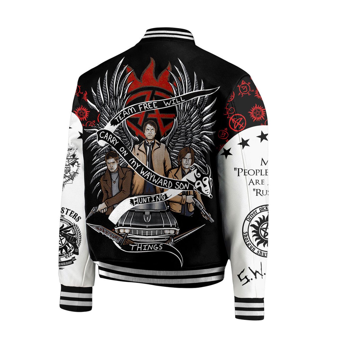 Supernatural New Premium Baseball Jacket Gift For Fan Supernatural New Premium Baseball Jacket Gift For Fan
