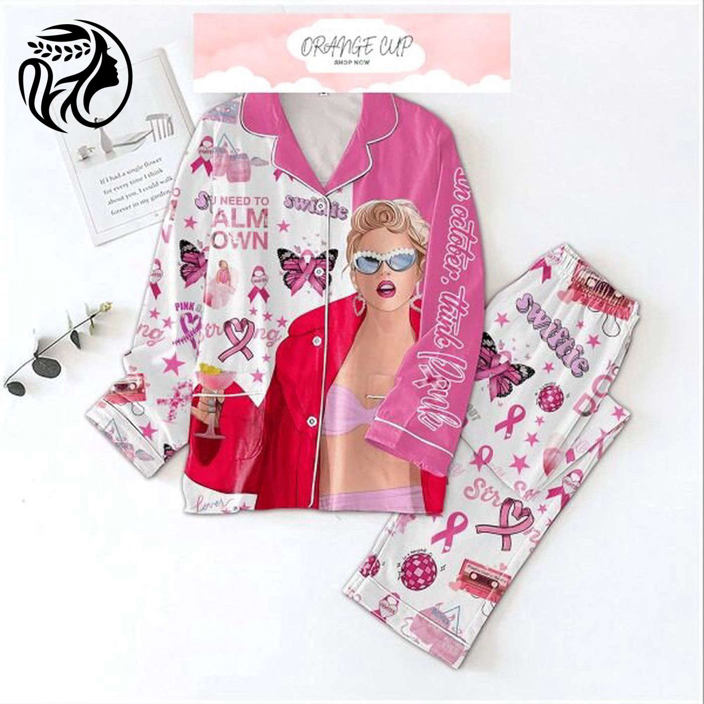 Think Pink & Stay Strong with Swiftiee October Pajamas – Taylor Version Set