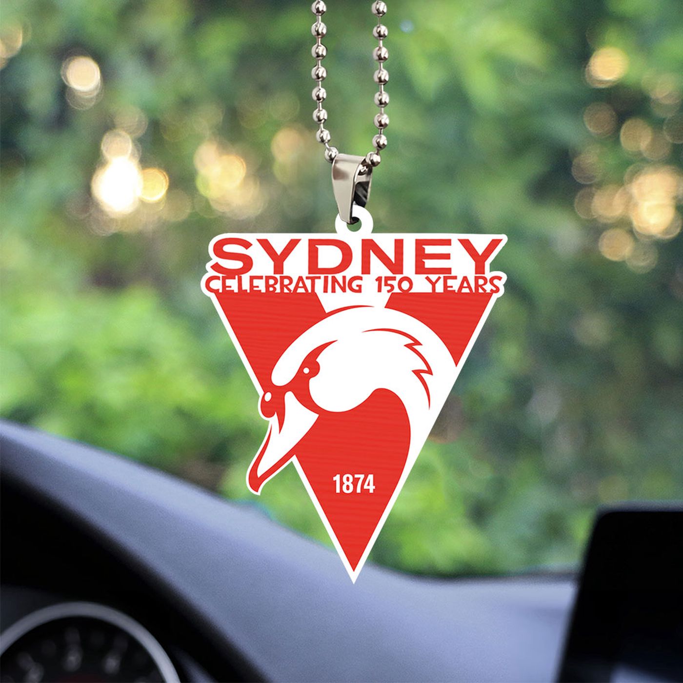Sydney Swans Custom Shape-sided Acrylic Car Ornament Sydney Swans Custom Shape-sided Acrylic Car Ornament
