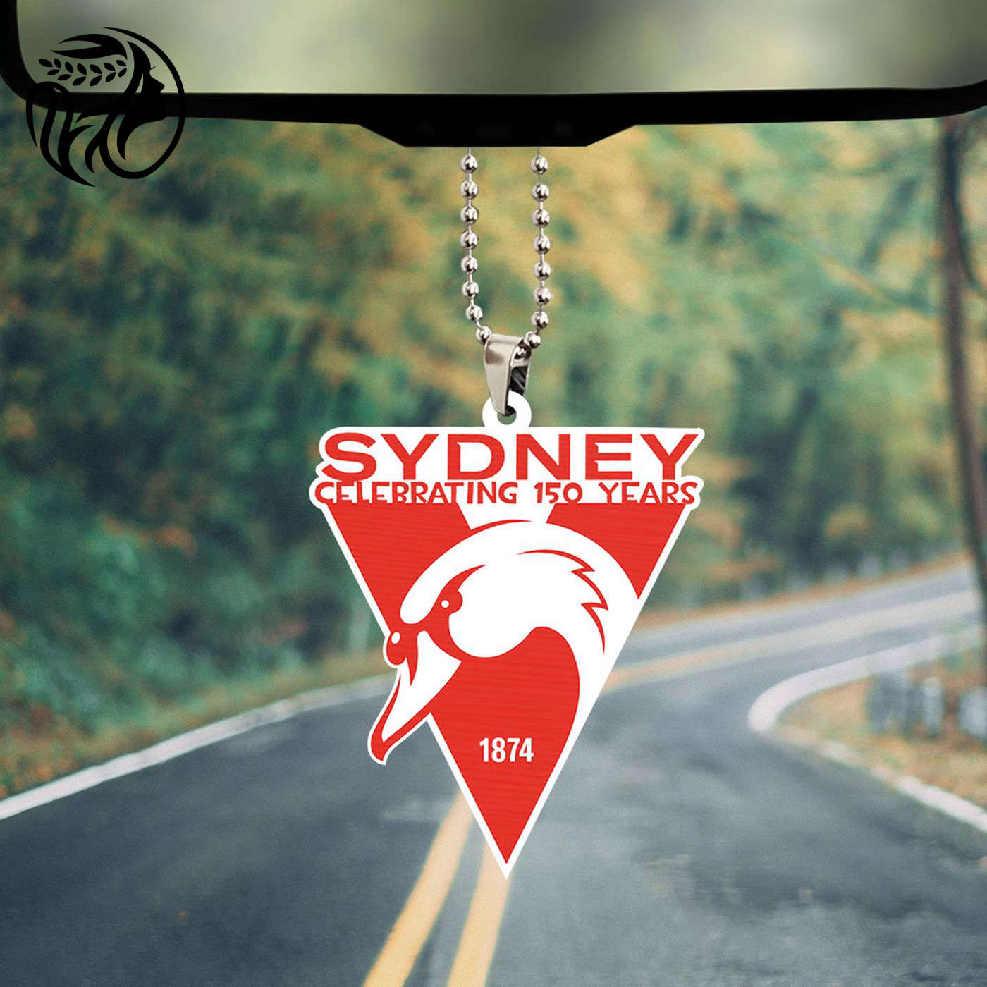Sydney Swans Custom Shape-sided Acrylic Car Ornament