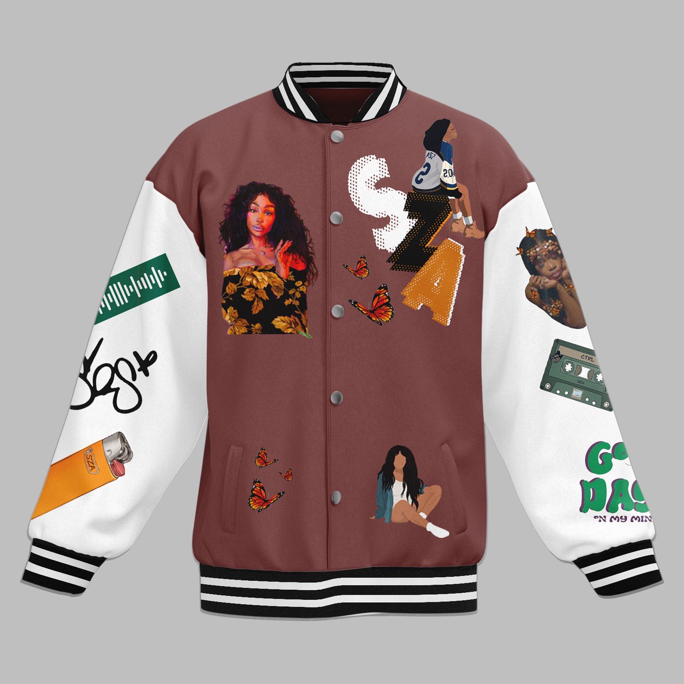 SZA New Premium Baseball Jacket Gift For Fan SZA New Premium Baseball Jacket Gift For Fan