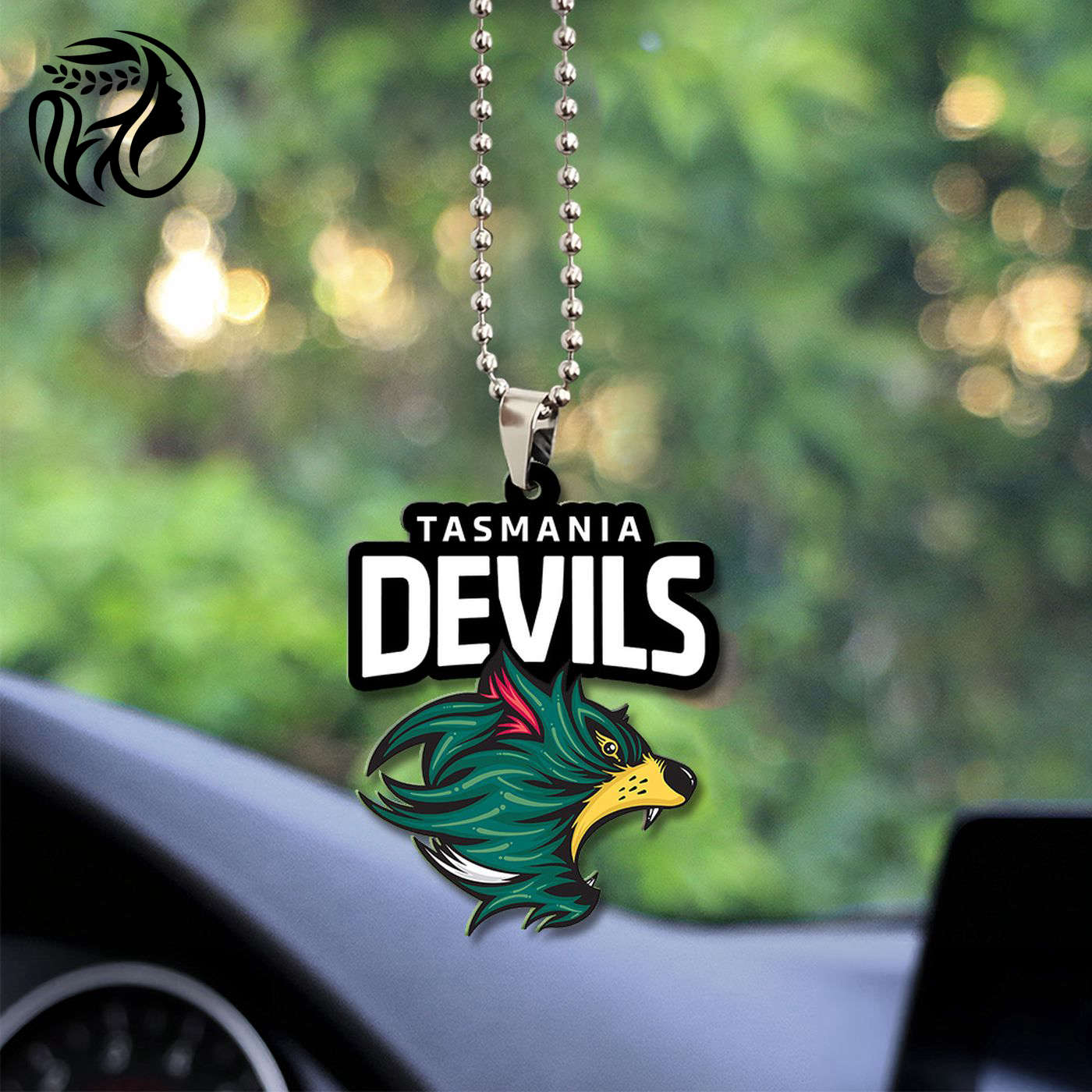 Tasmania Devils FC Custom Shape 2-sided Acrylic Car Ornament Gift