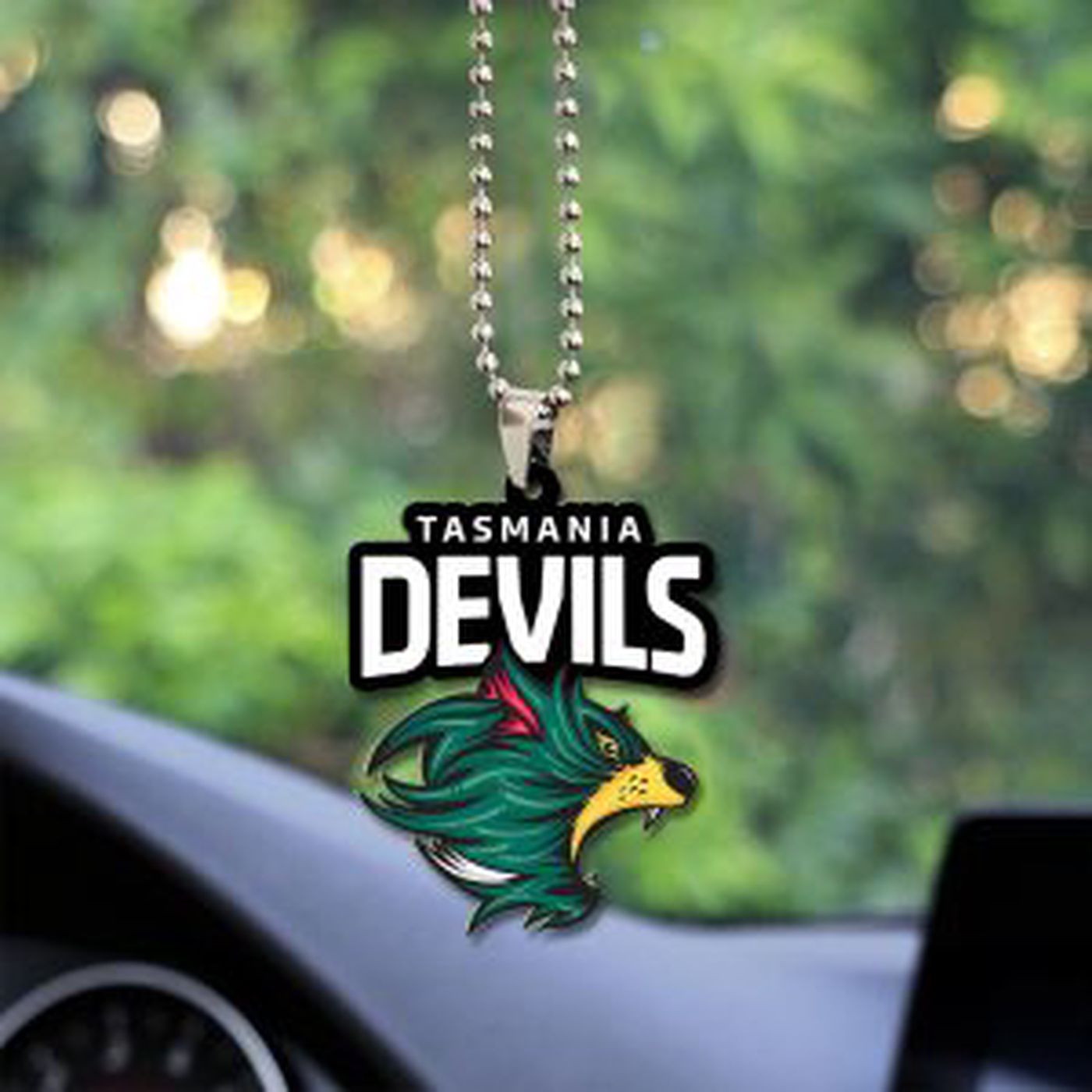 Tasmania Devils FC Custom Shape-sided Acrylic Car Ornament