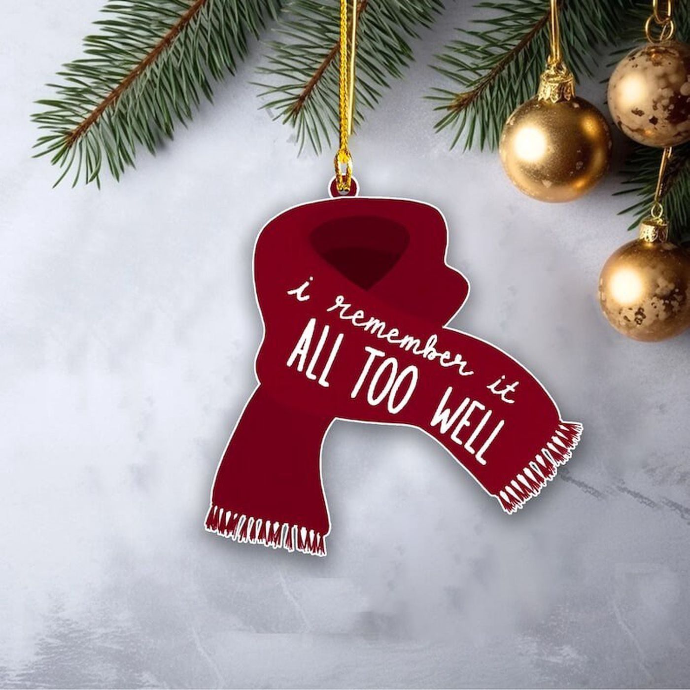 Taylor Swift Ornament 2023: All Too Well 2D Flat Swiftie Christmas Gift for Fans – The Eras Tour