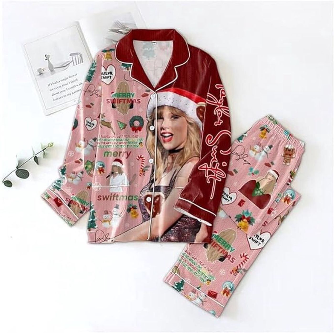 Classic Taylor Button Down Pajamas Set – 1989 Vintage Edition