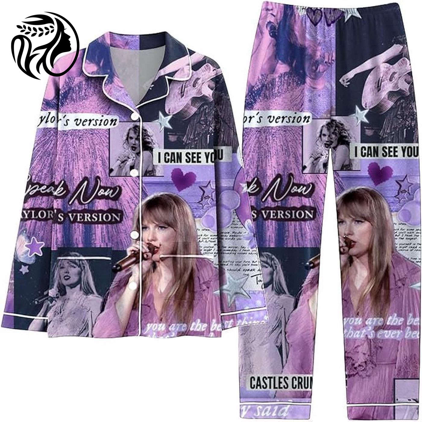 Stylish Taylor Button Down Pajamas Set – Shop the 1989 Taylor s Collection Now!