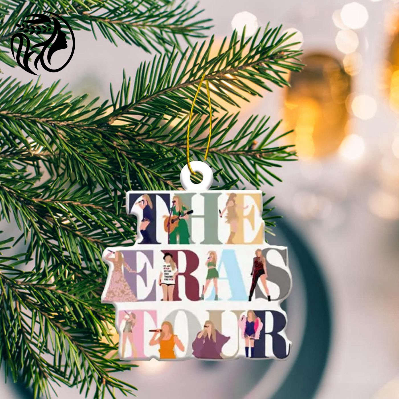 Taylor Eras Tour 2023 Ornament – Swiftie Guitar Christmas Gift for Fans & Xmas Tree Décor