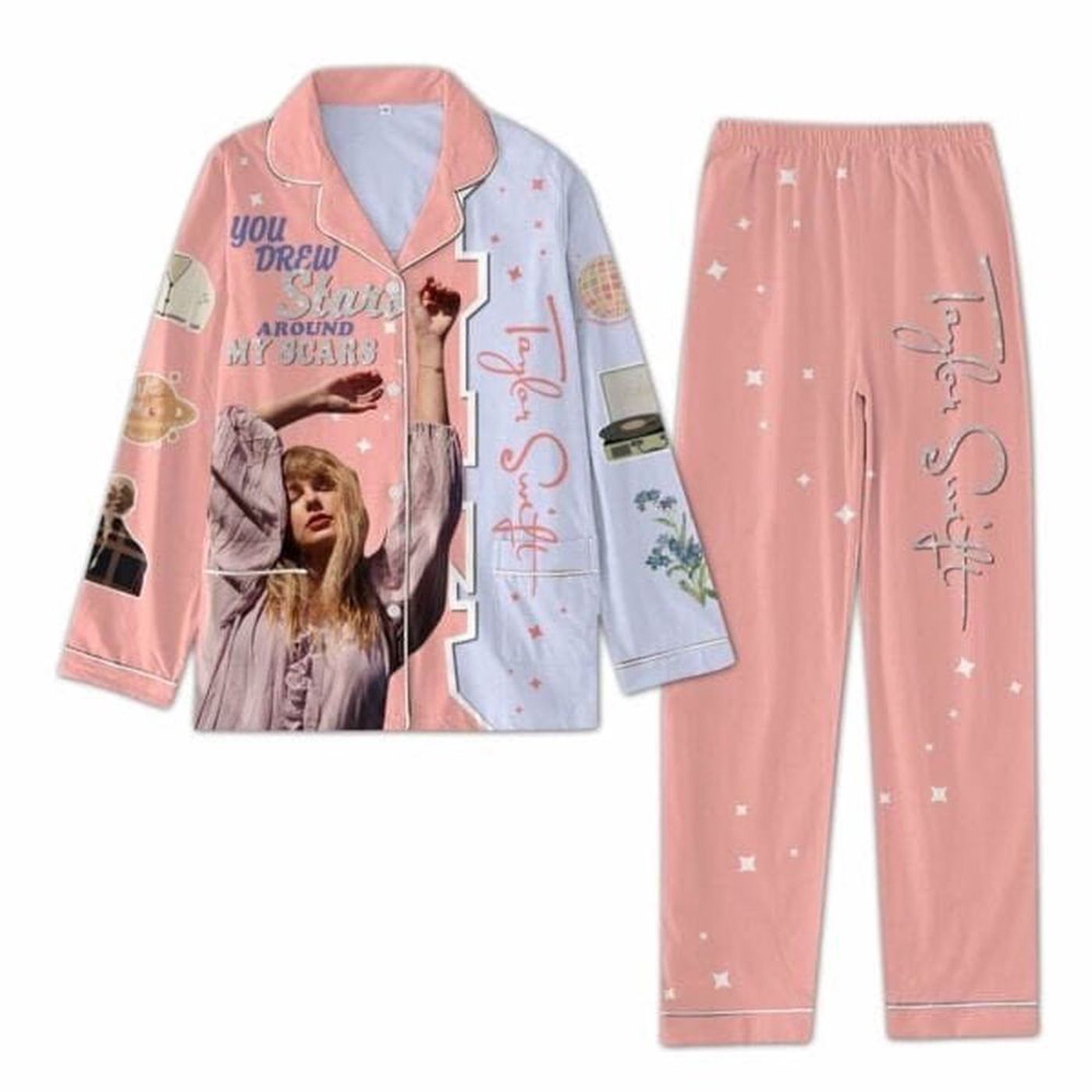 Taylor Lavender Valentine Pajamas Set – Perfect Party Pajamas & Eras Tour Attire