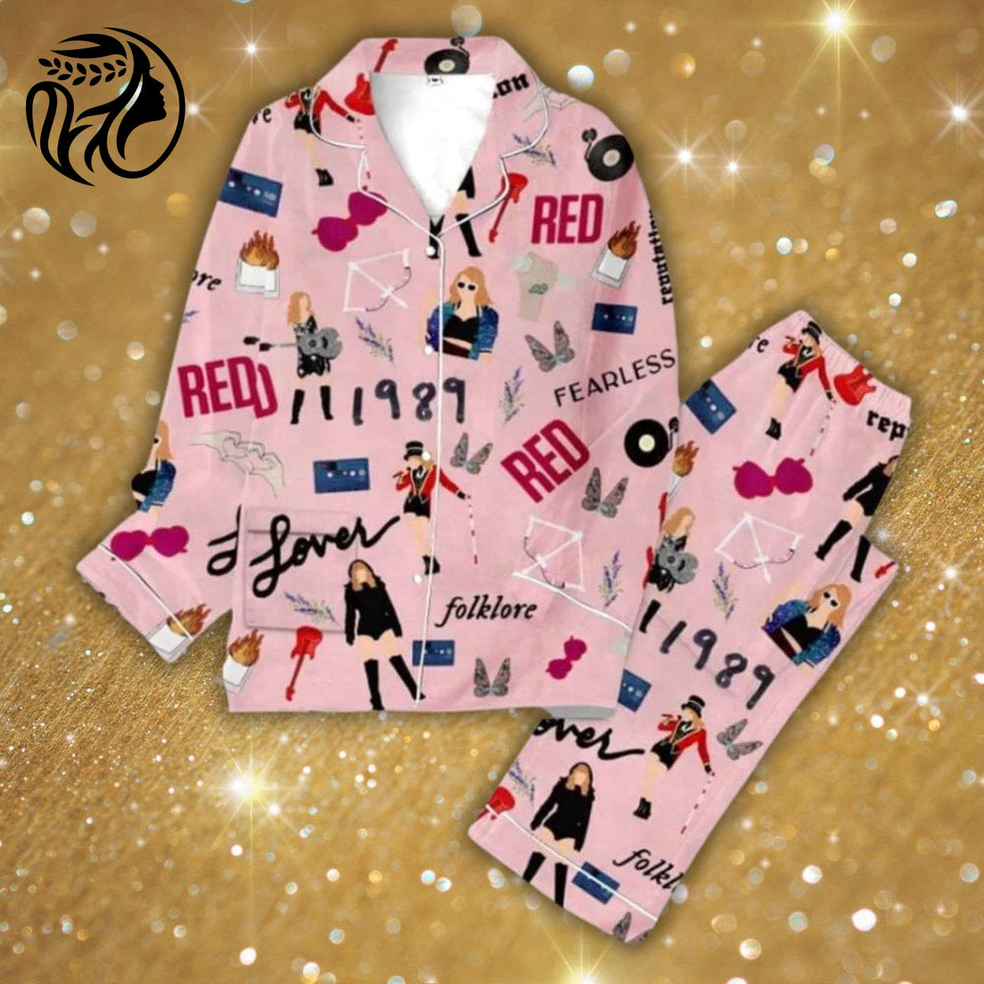 Stylish Taylor Pajamas Set: Tayl0r Pajama Set & The Eras Tour Merch