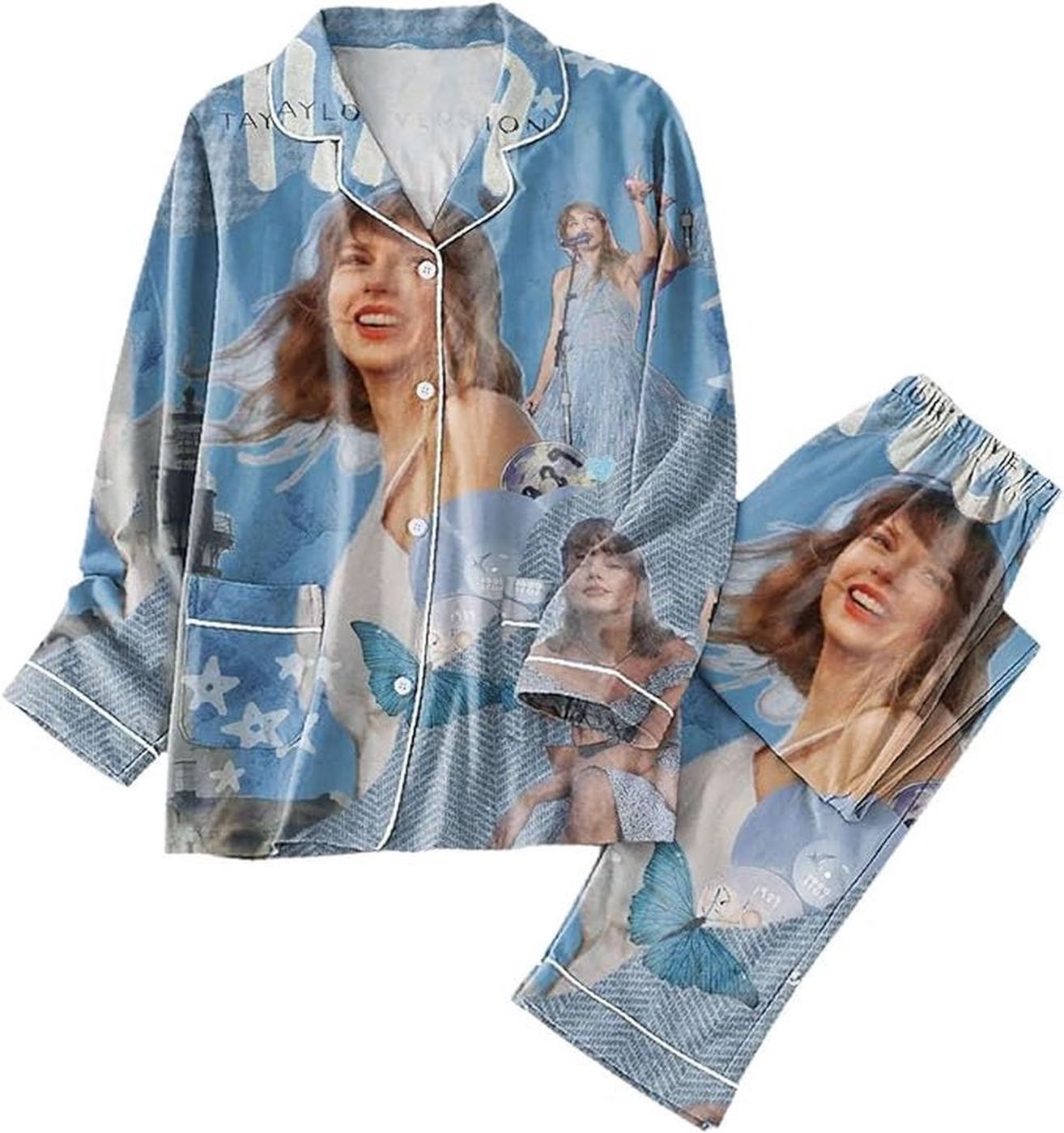 Taylor Pajamas Set: Shop the Eras Tour Merch with Taylor Version 2023 Taylor Pajamas Set: Shop the Eras Tour Merch with Taylor Version 2023