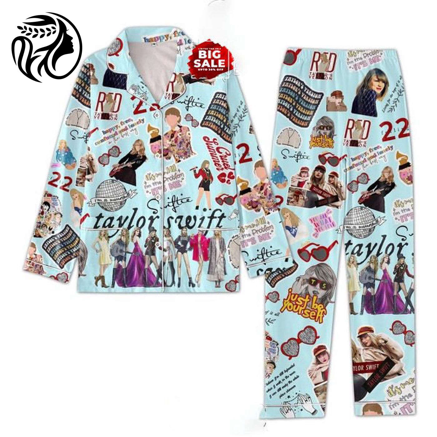 Shop Taylor Pajamas Set & The Eras Tour Merch: Taylor Version 2023