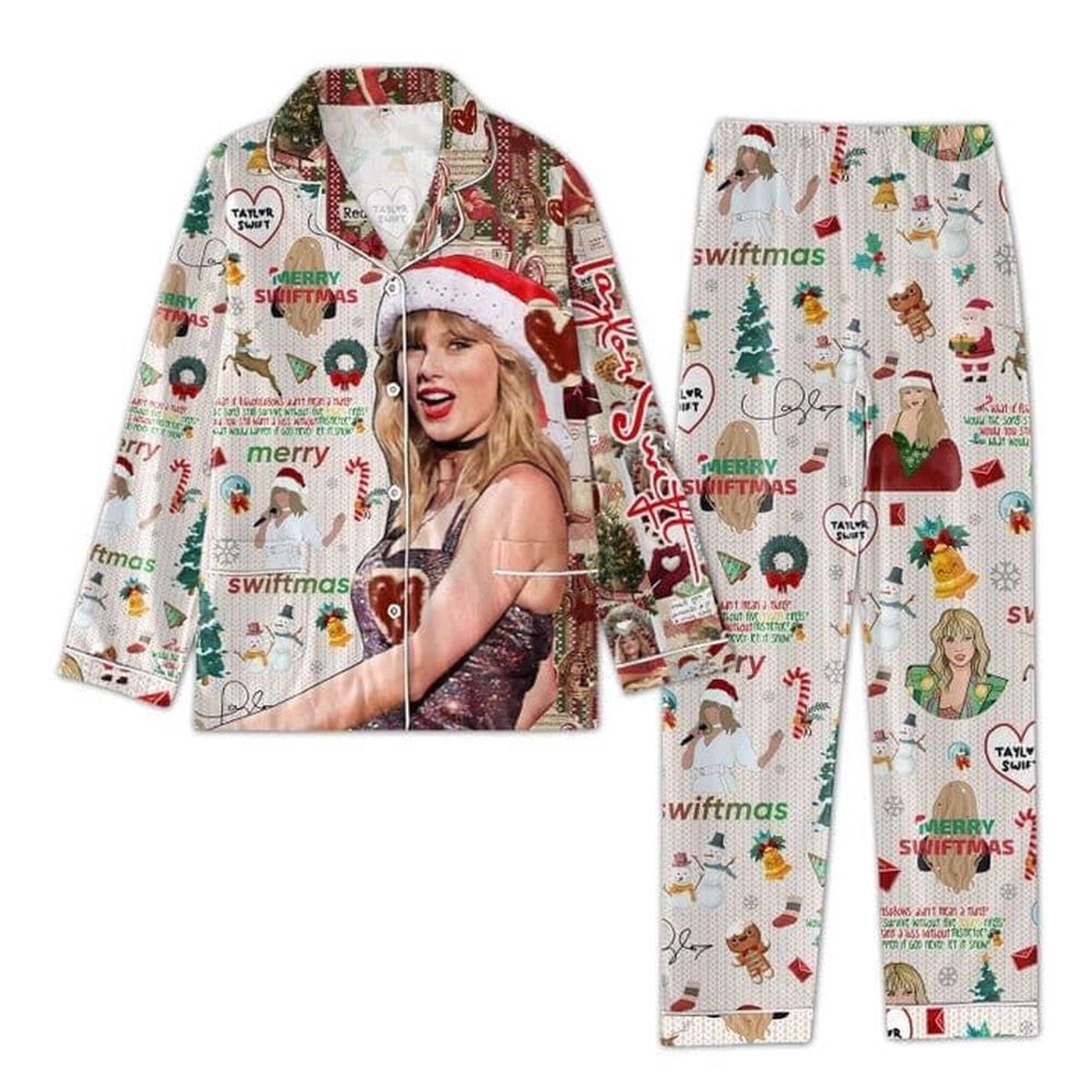 Taylor s Red Party Pajamas Set – Stylish & Exclusive Taylor Version PJs for the Ultimate Eras Tour Experience