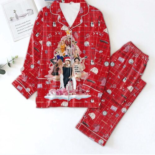 Taylor Swift Fearless Midnight Pajamas Set – Stylish & Comfy Sleepwear for Swifties