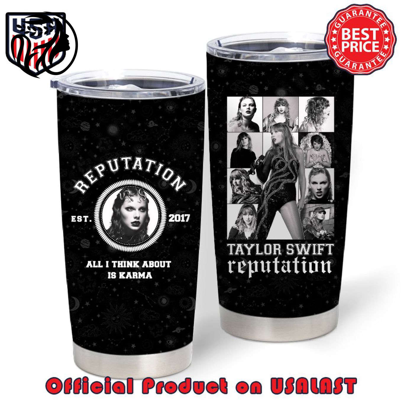 Taylor Swift Karma Reputation Album Tumbler - All I Think About is Music!